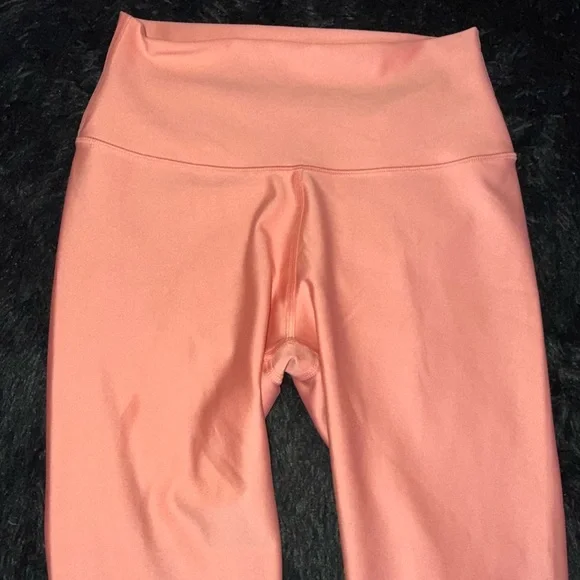 Coral orange Alo 7/8 length leggings - Picture 2 of 5